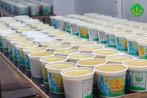 توزيع 230 وجبة قمحية على بعض الأسر الفقيرة والمحتاجة✨